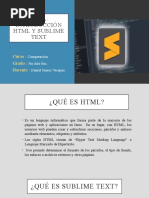 Clase N°1 - Introducción A HTML y Sublime Text