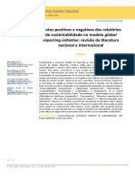 Revista GEstão Industrial - Pontos Positivos e Negativos Dos Relatórios 2020