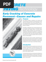 Acpa Early Cracking of Concrete Pavement-Causes and Repairs