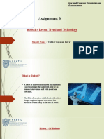 Assignment 3: Robotics Recent Trend and Technology