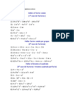 Factoreo de Expresiones Algebraicas Enteras