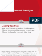 Week 007 The Research Paradigms