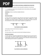 Expt No 4 Series and Parallel Combination of Resistor