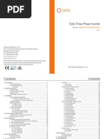 Solis Three Phase Inverter: Installation and Operation Manual