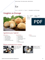 Gougères Au Fromage - Fiche Recette Avec Photos - MeilleurduChef