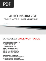 AUTO INSURANCE Training Tool