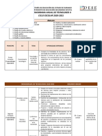 Cronograma Anual de Tecnología Ii CICLO ESCOLAR 2020-2021