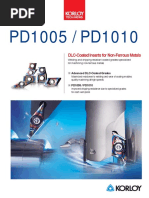 PD1005 / PD1010: DLC-Coated Inserts For Non-Ferrous Metals