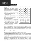 Theories of Metallic Bonding: 6.2.1 Electron Gas Theory