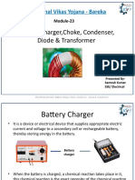 English M23 Battery Charger, Choke, Condencer, Diode and Transformer (SSEE6)