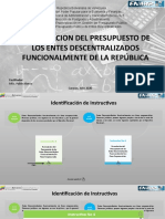 04 Formulación Del Presupuesto de Los Entes Descentralizados