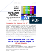 TV Repeater'S Repeater: Microwave Ocean Ducting of 5 & 10 GHZ, Hi-Def, Digital TV