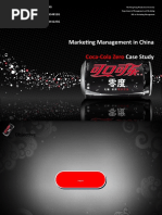 Marketing Management in China Case Study: Coca-Cola Zero