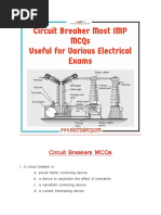 Circuit Breakers MCQs