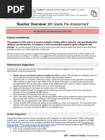 Teacher Overview: 9th Grade Pre Assessment: Go Directly To Student-Facing Materials!