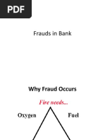 Frauds in Bank