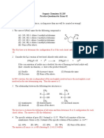 Organic Chemistry 32-235 Practice Questions For Exam #2: 2. Consider The S