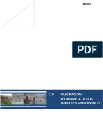 CAP. 7.0 Valoración Económica de Impactos