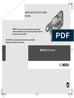 Instructivo de Trabajo para Taladro Electrico Bosch 5-40 B