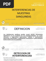 Interferencias de Muestras Sanguineas Silvy