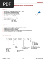 14Φ Series Metal Oxide Varistor (MOV) Data Sheet: Features