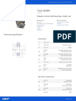 7324 BCBM: Angular Contact Ball Bearings, Single Row