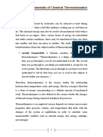 Fundamentals of Chemical Thermodynamics