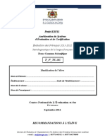 T - F - TC - SC: Projet E1P11 Amélioration Du Système D'évaluation Et de Certification