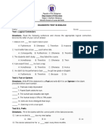 Diagnostic Test - English 8