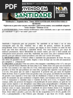 Meditacao Nib 08 Agosto 2021 Vivendo em Santidade Letra Grande