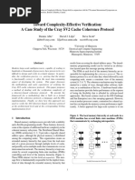 Toward Complexity-Effective Verification: A Case Study of The Cray SV2 Cache Coherence Protocol