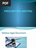 Prescription Writing