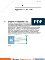 Background To SCADA: 1.1 Introduction and Brief History of SCADA