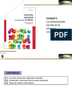 Tema 5. La Comunicación Escrita en La Empresa. La Carta Comercial