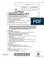 Further Pure Mathematics FP3: Pearson Edexcel GCE