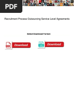 Recruitment Process Outsourcing Service Level Agreements