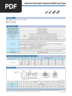 Aluminum Electrolytic Capacitors (Radial Lead Type) Series: FC Type: A