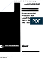 Aws d1010 99 Recommended Practices For Local Heating of Welds in Piping and Tubing