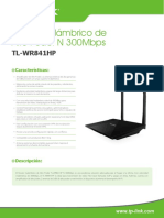 Tl-wr841hp 1.0 Datasheet Es