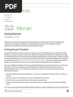 Getting Started - Cisco Meraki