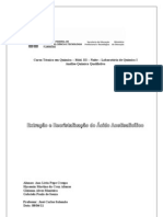 Extração e Recristalização Do Ácido Acetilsalicílico