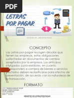 Letras Por Pagar