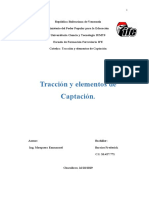 Trabajo de Traccion y Elementos de Captacion