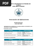 Prueba Protocolo - Innovación de Aplicaciones 21-22