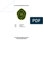 Tugas Laboratorium Biostatistika: Nama: Fairudzal Diana NIM: 1020183123 Prodi: S1 Keperawatan - 4C