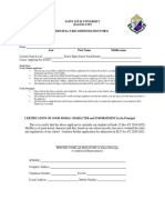 Saint Louis University Baguio City Principal'S Recommendation Form