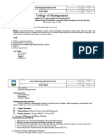 College of Management: Documented Information Syllabus