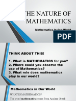 THE NATURE OF MATHEMATICS (ppt1)