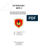 SUMMARY KOMUNIKAS BISNIS - Sulistina Hs