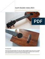 Cigar Box Concert Ukulele Notes